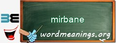 WordMeaning blackboard for mirbane